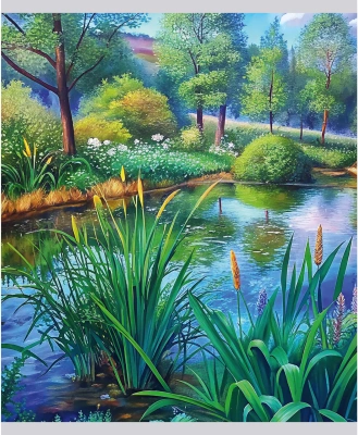 Тетрадь 48л, А5, клетка, скрепка, искусство, Эксмо