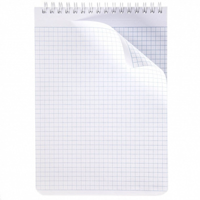 Блокнот 80л, А5, клетка, на гребне, лак, обл, мел. картон, жёст. подл.,   Virtual Box,"Hatber"