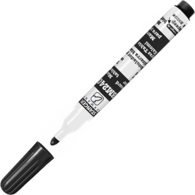 Маркер для доски, 1-3мм, круглый наконечник, черный Stanger BM240