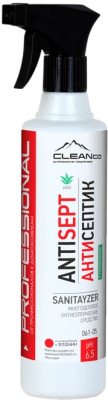 Дезинфицирующее средство и антисептик для рук "Cleanco" 500мл с дозатором Antisept Sanitayser 