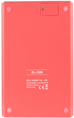 KALAM.KZ - Калькулятор 12 разрядов, 165.3x103.2x14.7мм, красный "1589" Deli