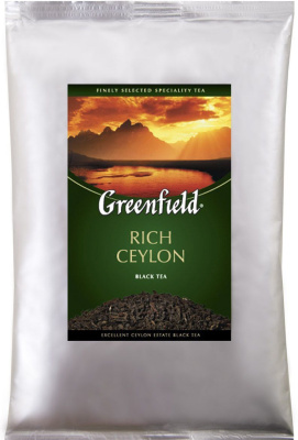 Чай черный листовой, 250гр. Greenfield  Rich Ceylon, цейлонский чай