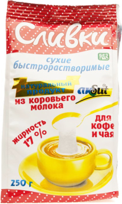 Сухие-сливки 17% 500гр., Стаб