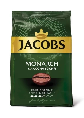 Кофе в зернах 230 г, JACOBS Monarch м/у