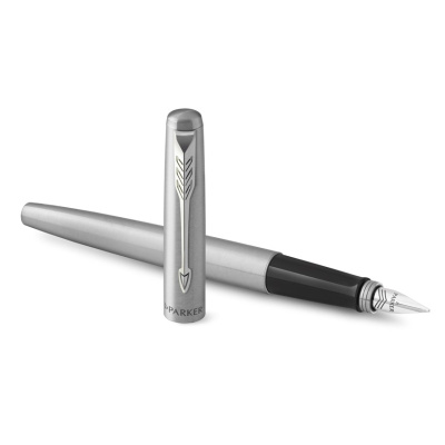 KALAM.KZ - Ручка перьевая Parker Jotter Stainless Steel CT, 1,0 мм M, синяя 2030946