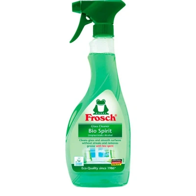 Средство для мытья стекол и поверхностей, 500мл, спирт "Frosch"