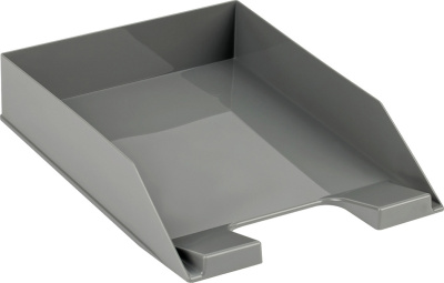 Лоток горизонтальный А4, серый Стамм Фаворит