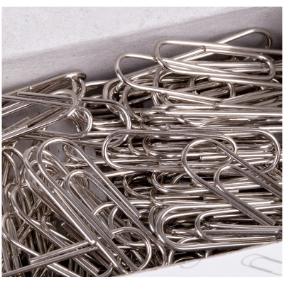 KALAM.KZ - Скрепки 22мм, 100шт, форма овальная, никелированные  OfficeSpace