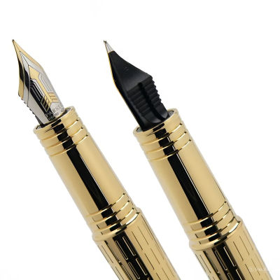 KALAM.KZ - Ручка перьевая Parker Premier Deluxe Graduated Chiselling GT, 0,8 мм F, черная S0887930