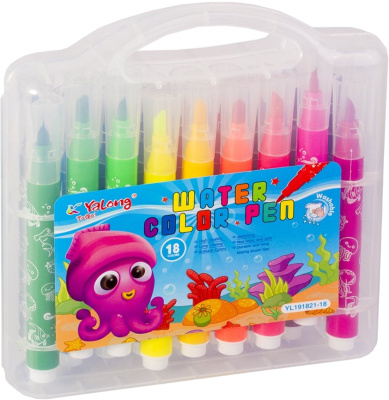 Фломастеры 12 цветов, в картон упаковке, набор YL191848-12