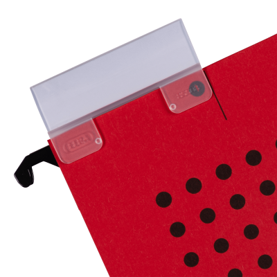 KALAM.KZ - Папка подвесная A4(240x318x6мм), 230гр, боковой ограничитель, красная Hamelin