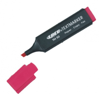 Маркер текстовой, 0.4мм, скошенный наконечник, красный Laco