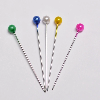 KALAM.KZ - Булавки для закалывания, портновские 100шт, цветные в пластиковом боксе 