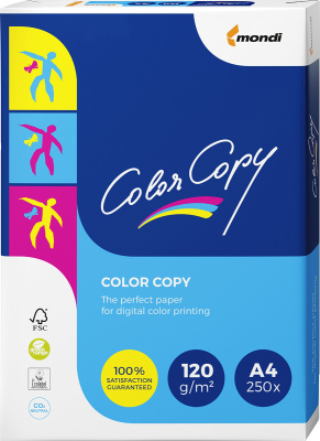 Бумага белая Color Copy А4, 120гр, 250л, матовая, без покрытия