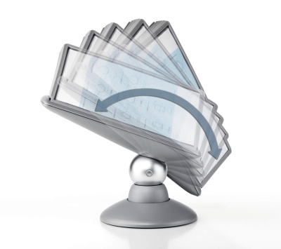 KALAM.KZ - Демонстрационная система, 10 демопанелей, настольная, графитовая Durable