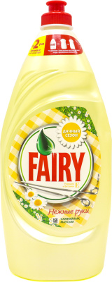Средство для мытья посуды 450мл, "Fairy" Ромашка и витамин Е Нежные руки