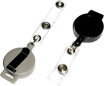 Держатель удостоверения, 55см, с вытяжным механизмом, черный Kejea