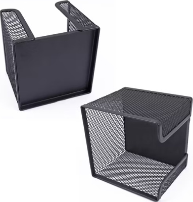 KALAM.KZ - Подставка для бумаги, 100*100*80мм , металлическая черная сетка Foska
