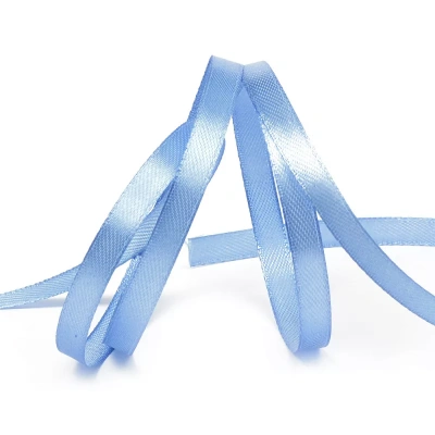 Тесьма 0,6мм x 32м, атласная голубая