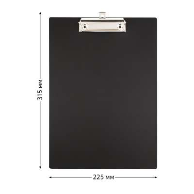 KALAM.KZ - Планшет А4, с верхним прижимом, черный, Стамм