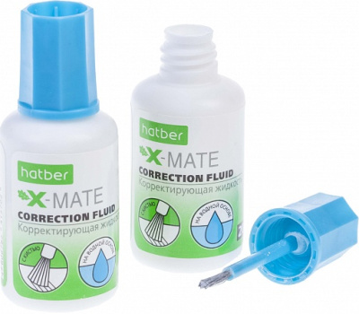 KALAM.KZ - Корректирующая жидкость, 20мл, на водной основе, Hatber X-Mate