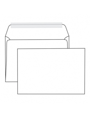 Конверт 160х230мм,90гр,без окна,белый,с отрывной полосой по длинной стороне Blasetti