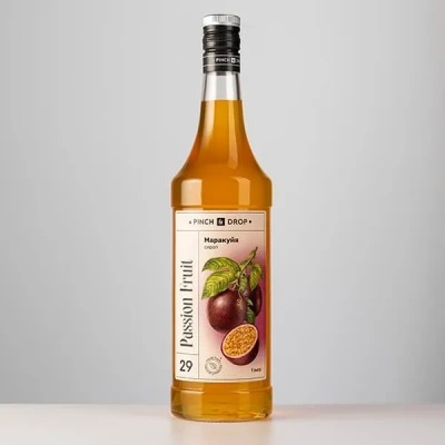 KALAM.KZ - Сироп Маракуйя Pinch&Drop, стекло, 1л., D=85, H=330мм
