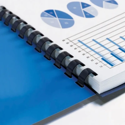 KALAM.KZ - Пружина для переплета, 8мм, 1-40л, пластиковая, черная Brauberg