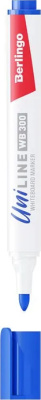 Маркер для доски, 3мм круглый наконечник, синий Berlingo "Uniline WB300"