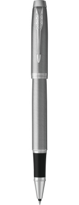 Ручка роллерная Parker IM Stainless Steel CT, 0,5 мм F, черная 2143633
