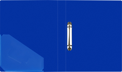 KALAM.KZ - Папка на 2 кольца, A4, 40мм, 700мкм, синяя, пластик Стамм