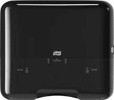 Диспенсер для бумажных полотенец ZZи С сложения, черный, мини H3 Singlefold Tork