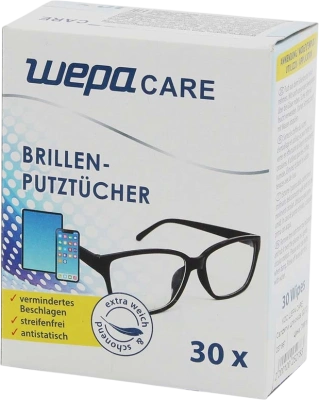 Салфетки влажные для очков 30 шт, в уп