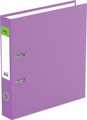 Регистратор А4, 50мм, PVC/Paper, сиреневый Стамм