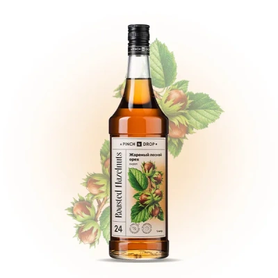 Сироп Жареный лесной орех, Pinch&Drop, стекло, 1л., D=85, H=330мм