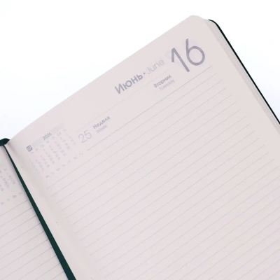 Ежедневник А5, датированный, 176л., иск кожа, Maple, черный, Эксмо