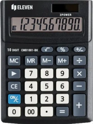 KALAM.KZ - Калькулятор 10 разрядов, 10.2x13.7см, черный Eleven Business Line