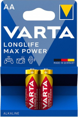 Батарейка AA, 1.5V, Longlife Power Max Mignon (блистер 2шт) Varta 