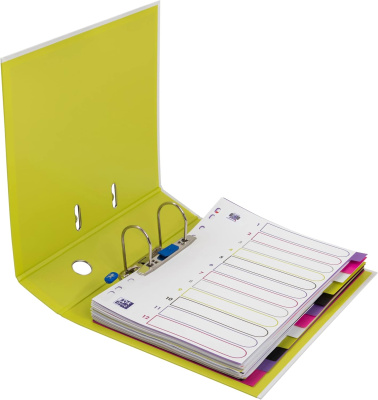 KALAM.KZ - Регистратор A4, 80мм, PP/PP, белый/зеленый Hamelin