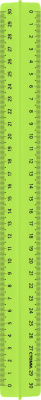 KALAM.KZ - Линейка 30см, неоновые цвета, с держателем,  пластик, Стамм