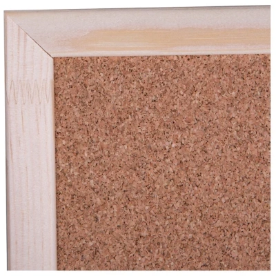 KALAM.KZ - Доска пробковая 90x120см, деревянная рамка OfficeSpace