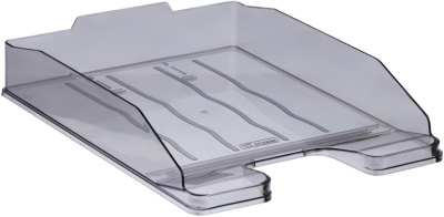 KALAM.KZ - Лоток горизонтальный А4, серый тонированный Стамм Эксперт