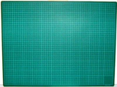 Покрытие настольное 45x30см, зеленое, для канц.ножа, для макетированияKW-trio