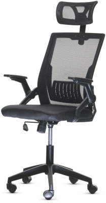 Кресло офисное "Sport&Fitness SFBRCS05", пластик черный, сетка, черное