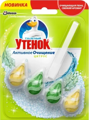 Блок для унитазов туалетный утенок "Цитрусовый" 38,6гр