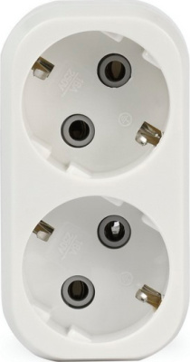 Тройник-Разветвитель 3 гнезда с заземлением плоский 16А 250B (SBE-16-A02-3z)/100 Smartbuy