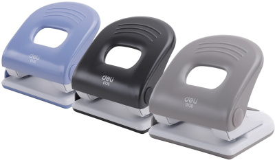 Дырокол на 2отверстия, 1-40л, металл, Deli