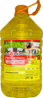 Средство моющее, универсальное для пола 5л. концентрат "Progressin" Voka (ПЭТ)