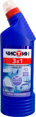 Чистящее средство гель 3в1 Чистин, 750 мл, активный хлор