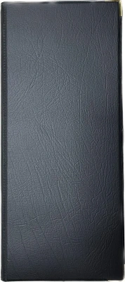 Визитница на 160 визиток, 113x195мм, черная Bindermax